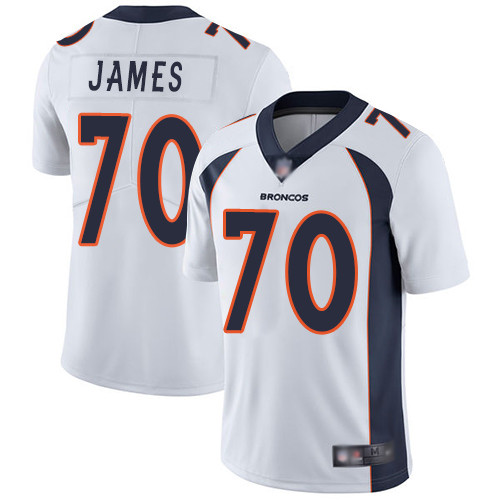 Men Denver Broncos #70 Ja Wuan James White Vapor Untouchable Limited Player Football NFL Jersey